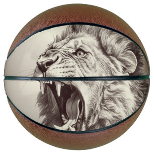 Amazing Lion Roaring Basketball