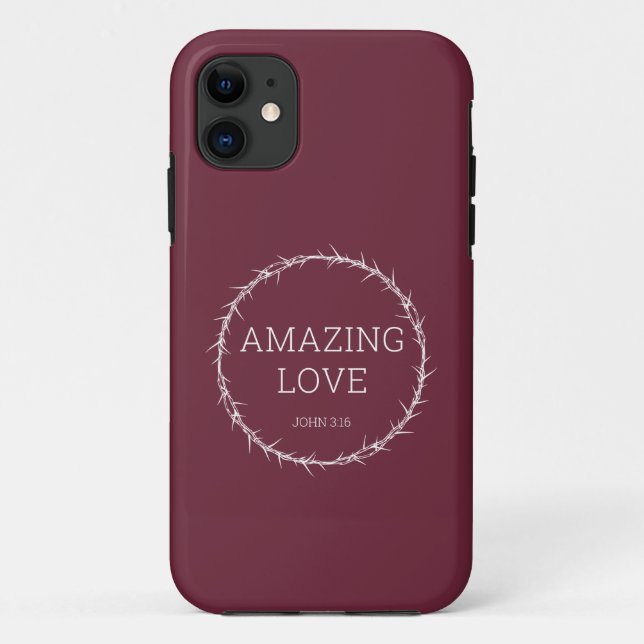 Amazing Love – Jesus Christ Easter Crown of Thorns Case-Mate iPhone Case (Back)