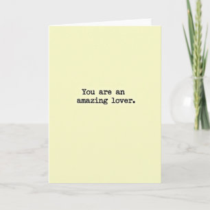 Amazing Lover Card