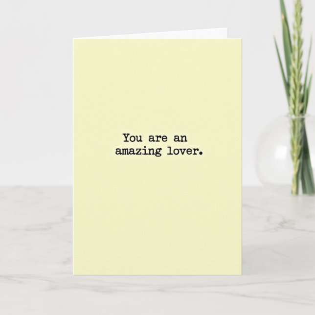 Amazing Lover Card (Front)