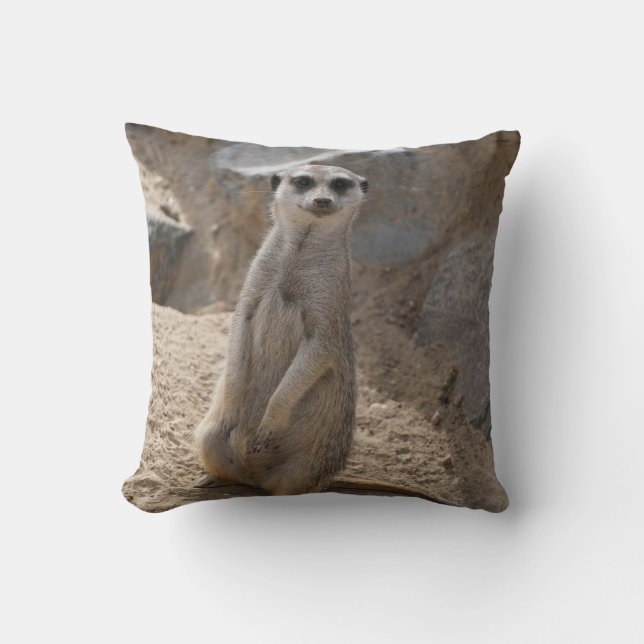 Amazing Meerkat Cushion (Front)