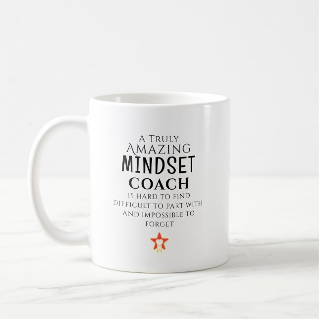 Amazing Mindset Coach Hard To Find Personalised Coffee Mug (Left)