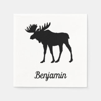 Amazing Moose Rustic Napkin