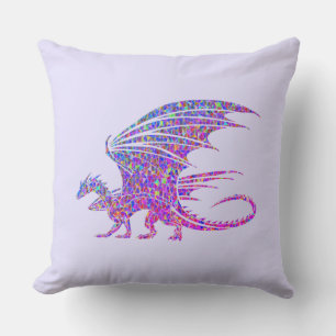 Amazing Mosaic Dragon  Cushion