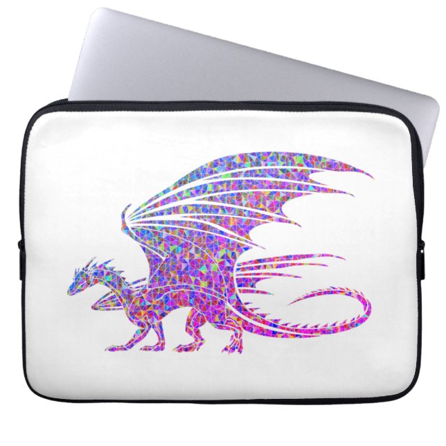 Amazing Mosaic Dragon Laptop Sleeve (Front)