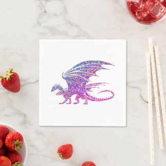 Amazing Mosaic Dragon Napkin