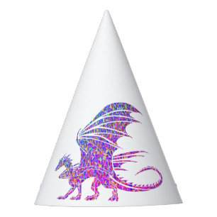 Amazing Mosaic Dragon Party Hat
