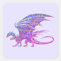 Amazing Mosaic Dragon Purple