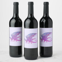 Amazing Mosaic Dragon Purple