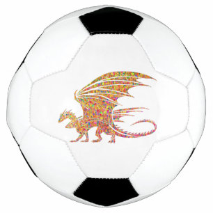 Amazing Mosaic Dragon  Soccer Ball