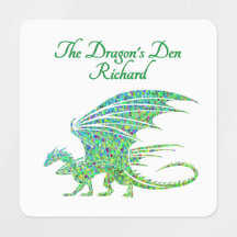Amazing Mosaic Green Dragon Personal