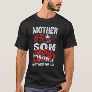 Amazing Mother And Son Scuba Diving Partners For L T-Shirt