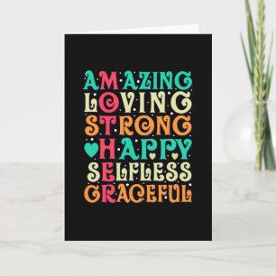Amazing Mother Love Inspirational Mom Quote Card
