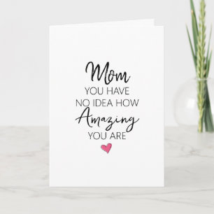 Amazing Mum Birthday Heartfelt Quote Card