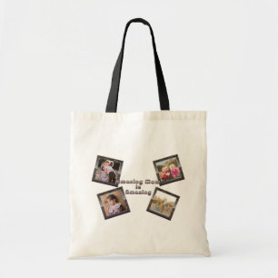 Amazing Mum Is Amazing 4 Photo Collage Tote Bag