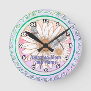 Amazing Mum  Round Clock