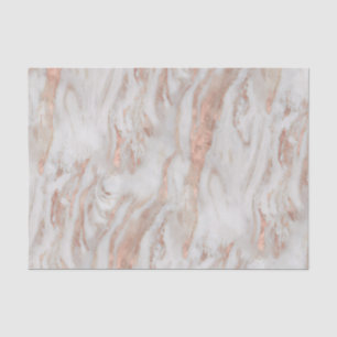 Amazing New Soft Rose Gold and White Marble Tissue Paper