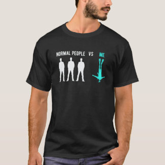 Amazing Normal People Vs Me Scuba Diver Free Divi T-Shirt