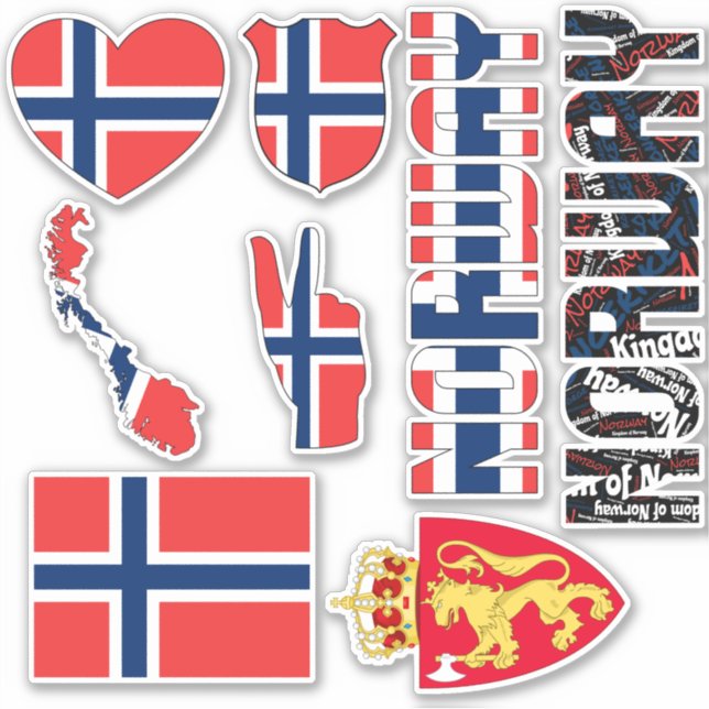 Amazing Norway Shapes National Symbols (Front)