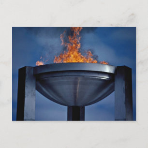 Amazing olympic flame postcard