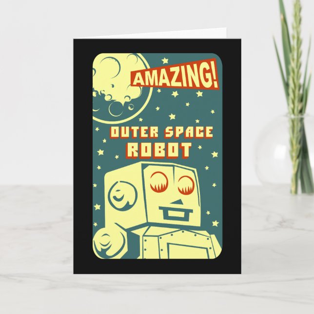 Amazing Outer Space Robot Card (Front)