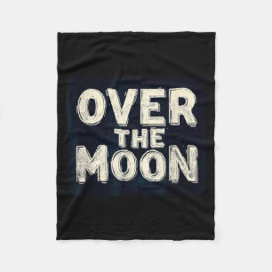 Amazing Over The Moon Statement Costume Fleece Blanket