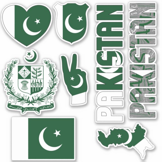Amazing Pakistan Shapes National Symbols (Front)