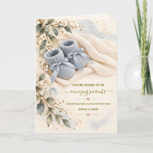 Amazing Parents Baby Boy Congratulations Card