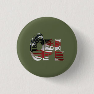 Amazing Patriotic Military Unique 3 Cm Round Badge