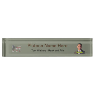 Amazing Patriotic Military Unique Nameplate