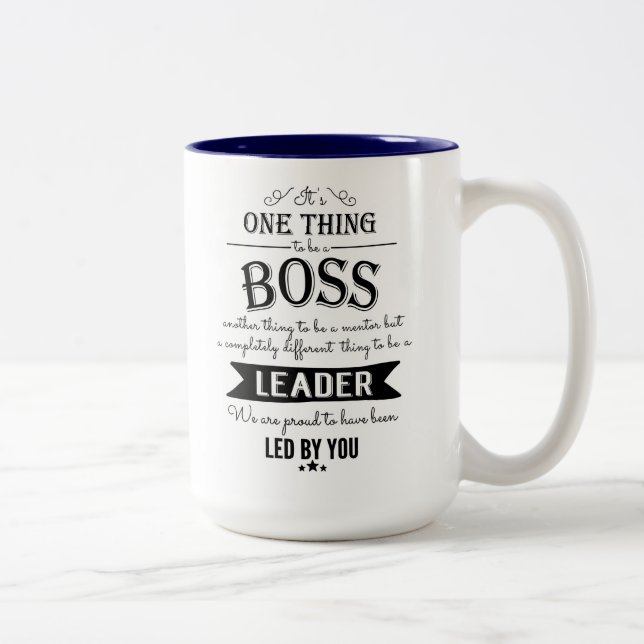 amazing personalise BOSS Mug chalkboard sign (Right)