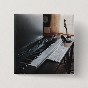 Amazing Piano 15 Cm Square Badge