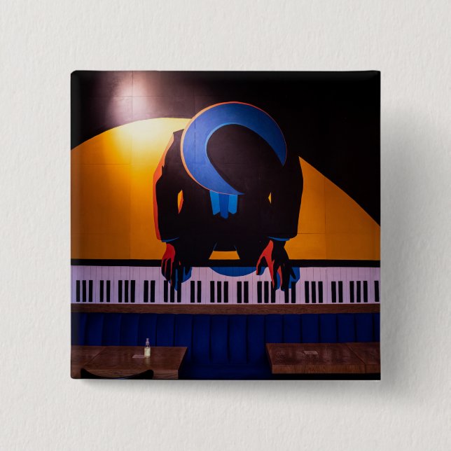 Amazing Piano 15 Cm Square Badge (Front)