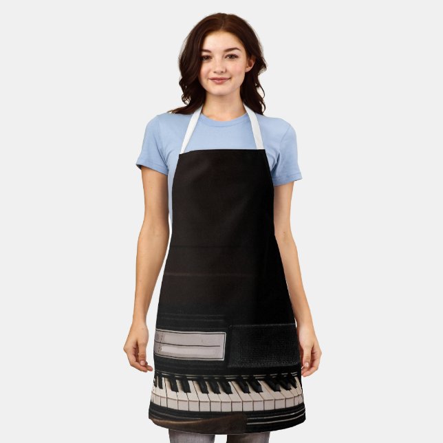 Amazing Piano Design Apron (Worn)