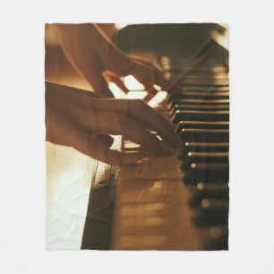 Amazing Piano Design Fleece Blanket
