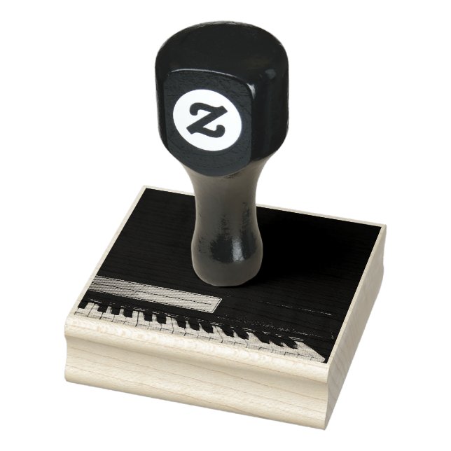 Amazing Piano Design Rubber Stamp (Stamp)