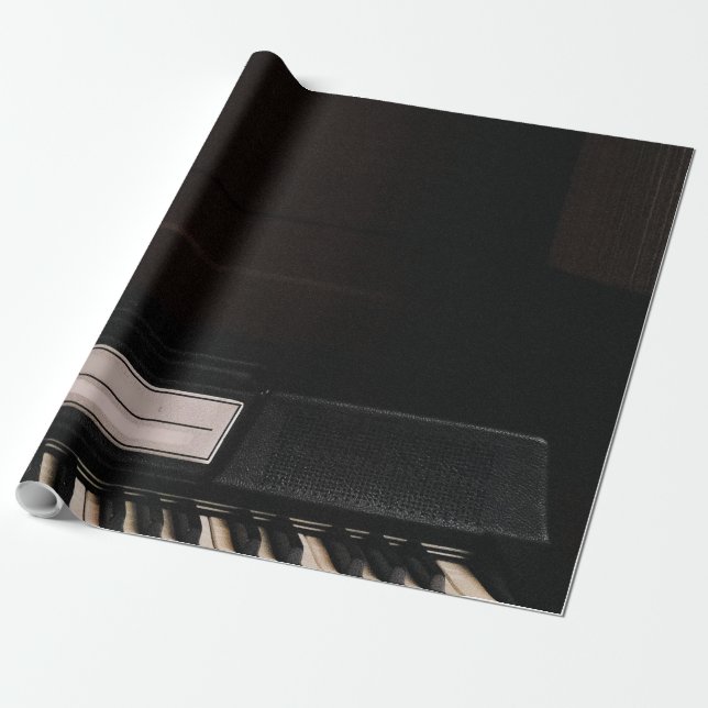Amazing Piano Design Wrapping Paper (Unrolled)