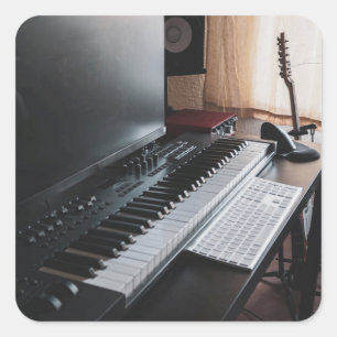 Amazing Piano Square Sticker