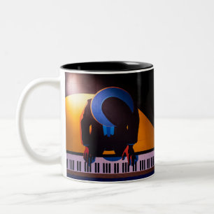 Amazing Piano Two-Tone Coffee Mug
