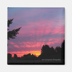 Amazing Pink Sunset Magnet