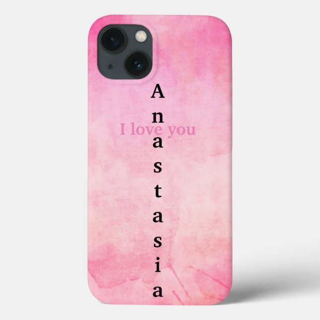 Amazing Pink Watercolor Case-Mate iPhone Case (Back)