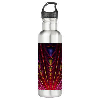 Amazing Pink Yellow Black Fractal 710 Ml Water Bottle