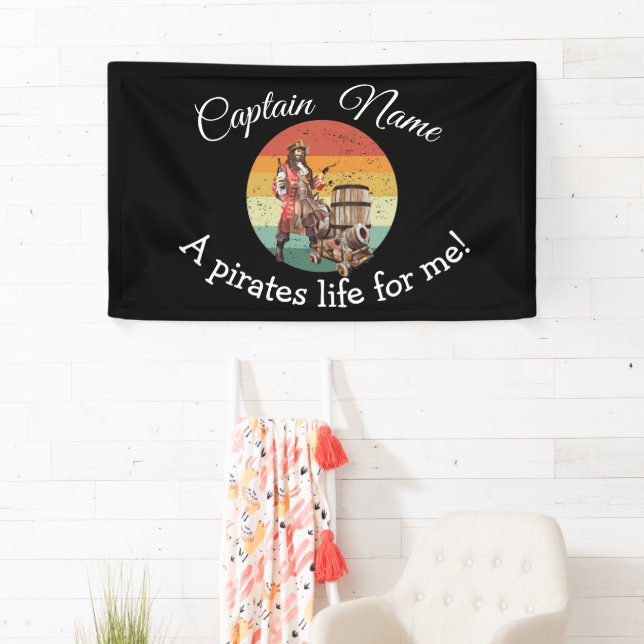 Amazing Pirate-Themed Birthday  Banner (Insitu)