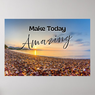 "Amazing" Positive Quotation "Wall art & Poster" Poster