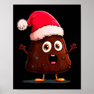 Amazing Pudding Look With Christmas Hat  Poster
