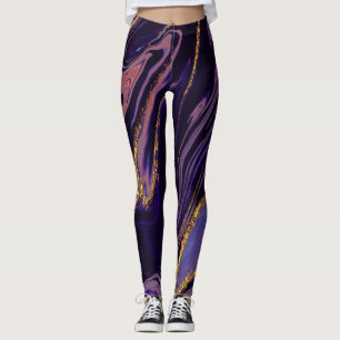 Amazing Purple MarbleLeggings Leggings