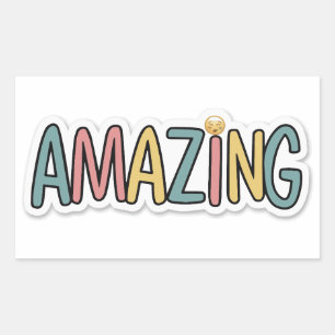Amazing Rectangular Sticker