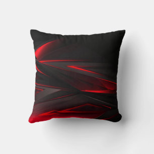 Amazing Red to the Point Abstract Design  Cushion