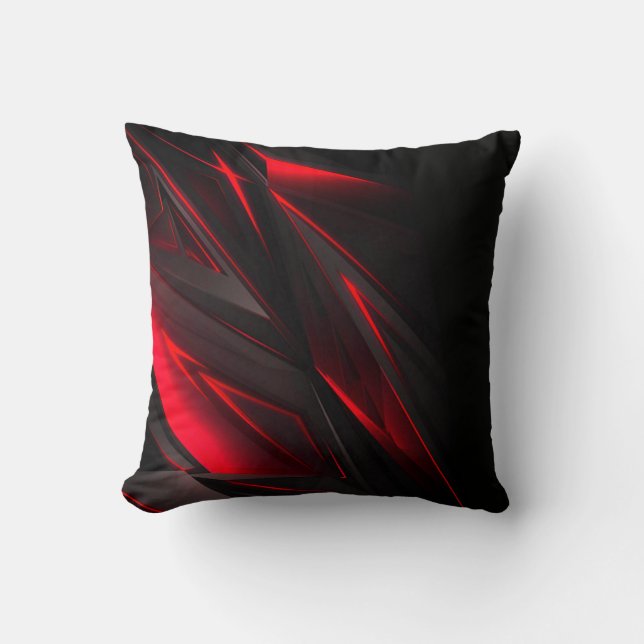 Amazing Red to the Point Abstract Design  Cushion (Front)