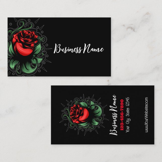 Amazing Rose Business Card (Front/Back)
